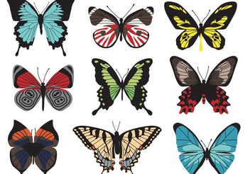 Butterfly Vectors - vector #157603 gratis