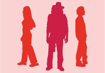 Silhouette People Graphics - Kostenloses vector #157993