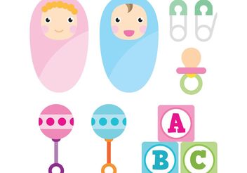 Baby Vector Icons - Free vector #158433