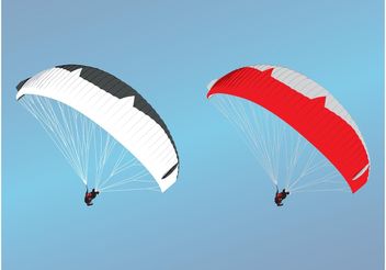 Paragliding Vectors - vector gratuit #158603 