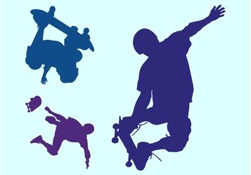 Skaters - Free vector #158643