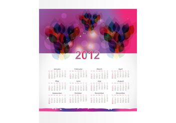 Calendar Layout Template - Free vector #158773