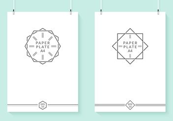 Free Hanging Vector Paper Plates - Free vector #159463