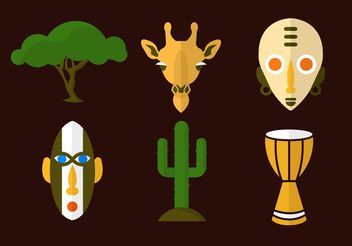 Africa Vector Icons - Free vector #159713