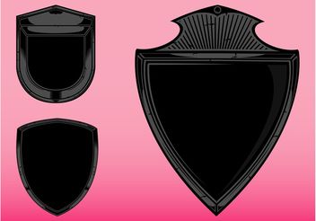 Blank Shields Graphics - Free vector #160243