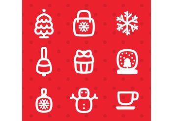 Winter Vector Icons - Free vector #161073