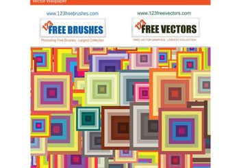 Colorful Squares Pattern - vector gratuit #161133 