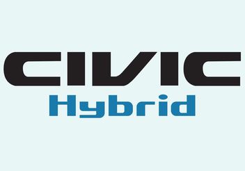 Honda Civic Hybrid - vector gratuit #161573 