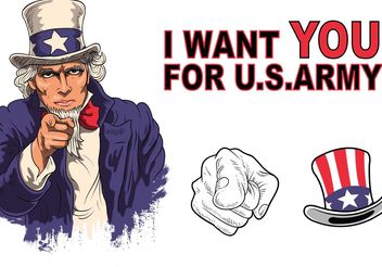 Uncle Sam Vector Pack - Free vector #162403
