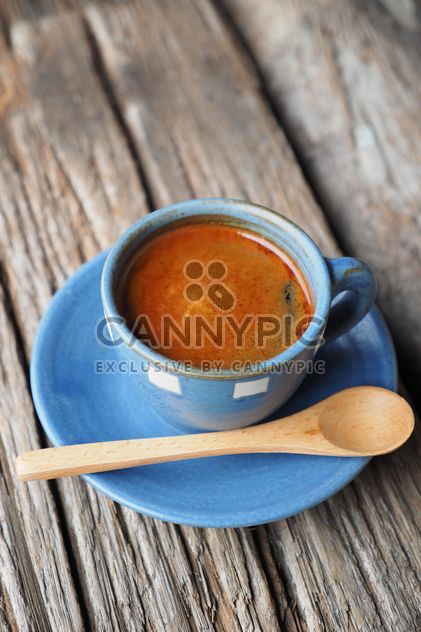 Espresso on blue cup - Free image #186923