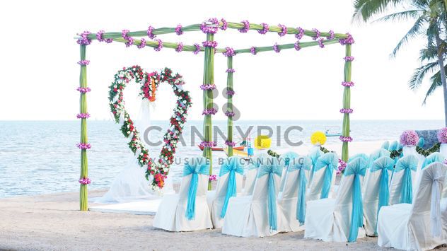 Decorations for wedding on the beach - Free image #187003