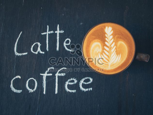 Cup of latte art - Kostenloses image #187033