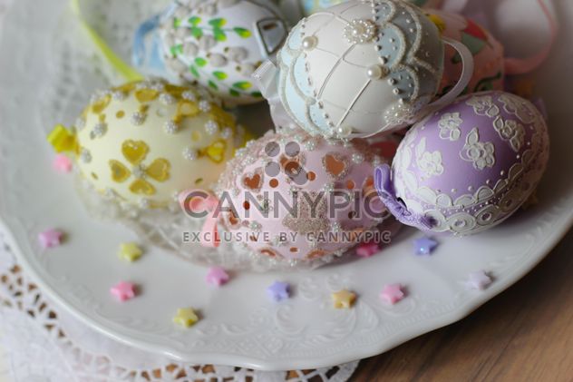 Easter cookies and decorative eggs - image gratuit #187583 