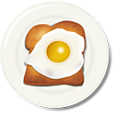 Egg Toast Breakfast - icon gratuit #188863 