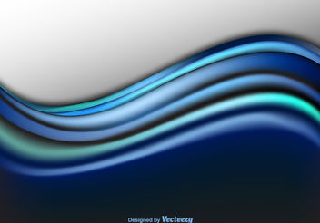 Blue waves background - vector #199213 gratis