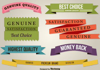 Best Quality Flat Ribbons - Free vector #199513
