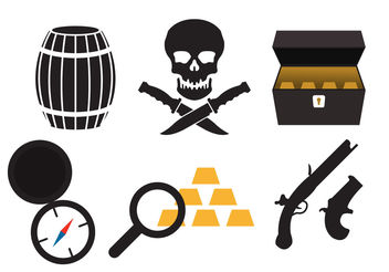 Pirate Icons - vector #200223 gratis