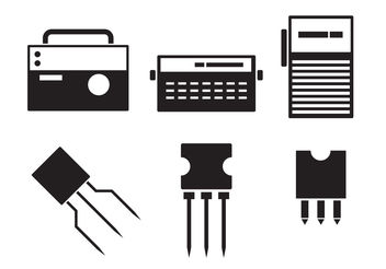 Icons of Electronics - Free vector #200253