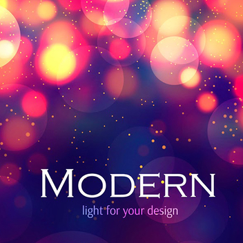 FREE MODERN COLORFUL BOKEH BACKGROUND VECTOR - Kostenloses vector #201993