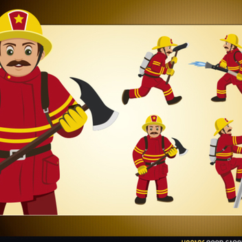 Free Vector Fireman - vector #202233 gratis