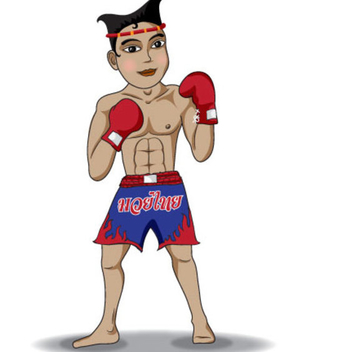 Free Thai Boxing Vector - Free vector #202583