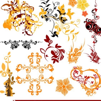 Free Vector Swirls and Flourishes - Free vector #202593