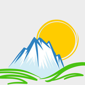 Free Vector Of The Day #98: Mountain Emblem - Free vector #203843