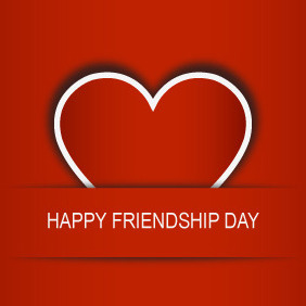 Friendship Day Heart - Kostenloses vector #203893
