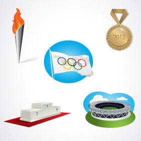 Olympic Elements Vector - Free vector #204073