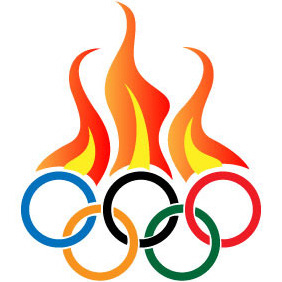 Olympic Flames Vector - vector #204093 gratis