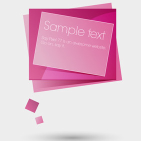 Free Vector Of The Day #48: Web Banner Speech Bubble - Free vector #204523
