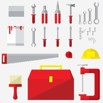 Tools Flat Icons - vector #205543 gratis