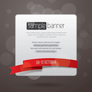 Promotional Banner Template - Kostenloses vector #205593