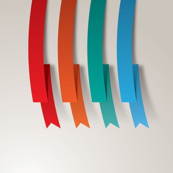 Colorful Ribbons - vector #206513 gratis