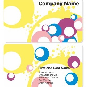 Business Card Template - vector gratuit #206523 