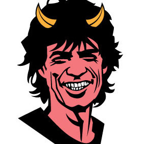 MIck Jagger Vector - Sympathy For The Devil - Kostenloses vector #206613
