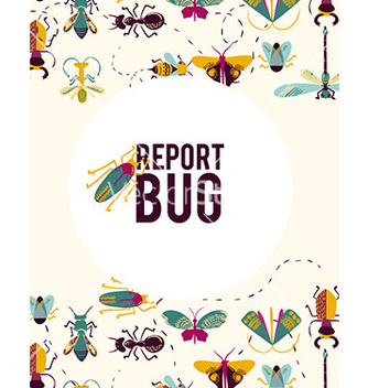 Free bug report abstract vector - vector #206903 gratis