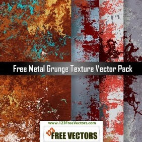 Free Metal Grunge Texture Vector Pack - vector gratuit #207793 