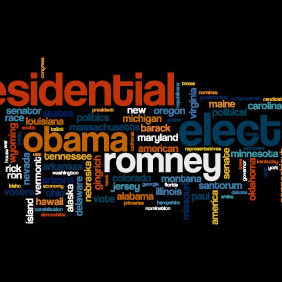 Presidential Election Word Cloud - бесплатный vector #207993