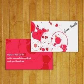 Business Card For Women - vector gratuit #208213 