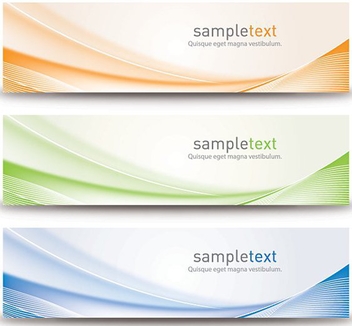 Abstract Banners Design - vector gratuit #209193 