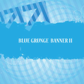 Blue Banner Grunge Free Art Design - vector gratuit #209923 