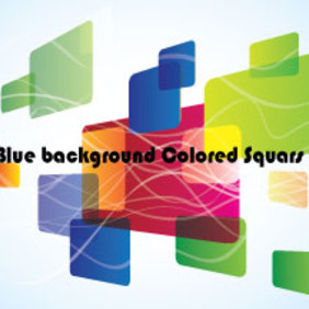 Squars Abstract Colored Free Vector - vector gratuit #210663 