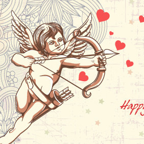 Free Valentine's Day Vector Illustration - Free vector #210763