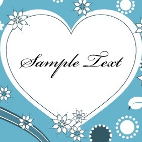 Lovely Valentine Heart Greeting Card Vector - vector gratuit #210893 