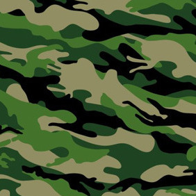 Forest Camouflage Pattern - vector gratuit #211713 