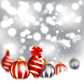Christmas Abstract Background Design - vector gratuit #211793 