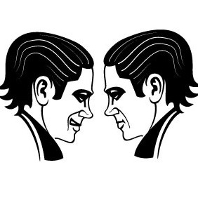 Face To Face - Free vector #211893