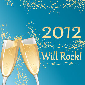 2012 Deserves A Toast - Free vector #211913