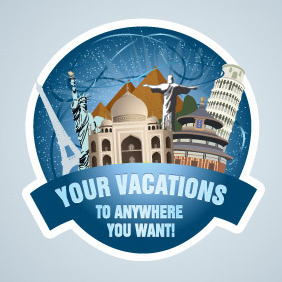 Travel Stamp By Logo Open Stock - vector #212533 gratis